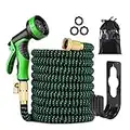 50ft Garden Hose-Expandable Water Hose with 10 Function Spray Nozzle. Heavy Duty Leak Proof with Durable 2-Latex