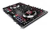 Numark NS6II - Controlador de DJ de 4 Canales para Serato DJ (Incluido), Dos Puertos USB para Transiciones entre DJs, Mezclador Digital Independiente, Jog Wheels de 6 Pulgadas y Performance Pads MPC