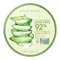 Nature Republic New Soothing Moisture Aloe Vera Gel 92 Percent Korean Cosmetics, 10.56 Fluid Ounce