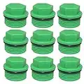 30 Pieces Male Threaded PPR End Cap Plugs Garden Irrigation Pipe Fittings Water Tubing Stopper for Preventing Leakage Clogging (3/4 inch)