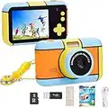 YunLone ToyZoom Macchina Fotografica per Bambini 24MP Fotocamera Digitale 1080P HD Videocamera Obiettivo Doppio Selfie Fotocamera con 32GB Scheda SD, 2.4 Pollici, Regalo di Compleanno