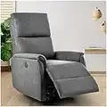 Electric Recliner Chairs, Small Power Recliner Chair on Clearance, Living Room Single Sofa Seat Chair, Home Theater Seating with USB Port, Thick Back Cushion, Ergonomic Lounge Chair for Small Spaces