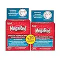 Omega 3 Cápsulas Megared - Aceite de Krill Complemento Alimenticio sin Regusto a Pescado - 60 + 20 caps gratis