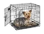 MidWest Homes for Pets Newly Enhanced Single & Double Door iCrate Dog Crate, Includes Leak-Proof Pan, Floor Protecting Feet, Divider Panel & New Patented Features