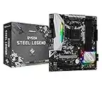 ASRock B450M Steel Legend Socket AM4/ AMD Promontory B450/ DDR4/ Quad CrossFireX/ SATA3&USB3.1/ M.2/ A&GbE/MicroATX Motherboard