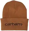 Carhartt, Berretto foderato, con risvolto e grafica del logo Unisex, Carhartt® Brown, OFA