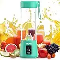 Mulli Portable Blender,Upgraded 15Oz Mini Blender for Fruit Smoothies and Shakes,USB Juicer for Baby Food,Gym,Travel and More