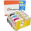 Bubprint 405XL Lot de 4 cartouches d'encre de rechange pour Epson 405 XL pour Epson Workforce Pro WF-3820DWF WF-4820DWF WF-3825DWF WF-7840DTWF WF-4825DWF WF-4830DTWF WF-7830DTWF WF-7835DTWF