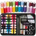 Sewing Kit for Adults and Kids 24 Color Threads Beginners Sewing Supplies Filled Sewing Needle and Thread Kit Scissors Thimble and Clips Etc for Travel Family Everyday or Emergency and DIY Sewing Kits