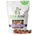 Nature Gnaws Braided Bully Sticks for Dogs - Premium Natural Beef Dental Bones - Long Lasting Dog Chew Treats for Aggressive Chewers - Rawhide Free