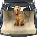 FrontPet Cargo Cover for Dogs, Water Resistant Pet Cargo Liner Dog Seat Cover Mat for SUVs Sedans Vans with Bumper Flap Protector, Non-Slip, Backseat Cover, Trunk Liner Universal Fit (X-Large/Tan)