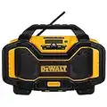 DEWALT 20V MAX Bluetooth Radio, 100 ft Range, Battery and AC Power Cord Included, Portable for Jobsites (DCR025)