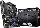 MSI MPG Z490 Gaming Plus Gaming Scheda madre (ATX, Intel Core di 10a generazione, presa LGA 1200, DDR4, CF, Dual M.2 Slots, USB 3.2 Gen 2, 2.5G LAN, DP/HDMI, Mystic Light RGB)