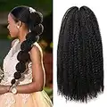 1 Pack 18 Inch Marley Braiding Hair Twists Marley Twist Braids Hair Long Afro Kinky Marley Hair for Butterfly Locs Crochet Hair(1B#)