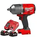 Milwaukee M18FHIWF12-0 18V 1/2" Impact Wrench with 2 x 5.0Ah Batteries & Charger