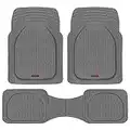 Motor Trend MT-923-GR FlexTough Tapis de Sol en Caoutchouc résistant pour Voiture, SUV, Camion et Van, Protection Contre Les intempéries Gris