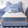 Maxzzz Twin Mattress, 6 Inch Spring Mattress Gel Foam Hybrid Mattress Medium to Firm Innerspring Single Bed Mattress with Denim Fabric Design CertiPUR-US (Twin, 38 * 74 Inch)