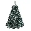 DWA CHRISTMAS TREE New Boxed Traditional Forest Green Luxury TREE (Snow-covered, 220 cm)