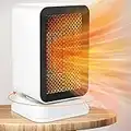 Panamalar Space Fan Heater, Energy Efficient Electric Heaters with Overheat&Tip-over Protection, 3s Fast Heating/Silent/Timer/Oscillating/1000W Ceramic Plug in Heater for Indoor Home Bedroom Office