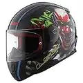 LS2 Helmets Unisex-Adult's Full face Rapid Happy Dreams Clown (Black, Large),