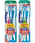 2 Packs x 3 Pcs Regular Plus Triple Firm Toothbrush