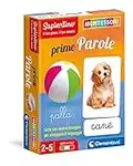 Clementoni Carte Prime Parole Montessori 2 Anni (Versione in Italiano), Gioco educativo-Made in Italy, Multicolore, 16319