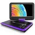 ieGeek 11.5" Portable DVD Player with SD Card/USB Port, 4 Hour Rechargeable Battery, 9.5" Eye-protective Screen, Support AV-IN/OUT, Region Free, Purple