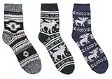 Sof Sole Women's Sole Fireside Double-Layer Cozy Ultra-Warm Soft Giftable Multi-Pack Crew Socks, Black/White, Medium