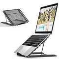 JUMKEET Supporto PC Portatile, Porta Tablet di Ventilato Raffreddamento, Appoggio per Alza Notebook, Pieghevole Leggero Laptop Stand Base per MacBook Air/Pro Computer Portatili Huawei Matebook (7-17")