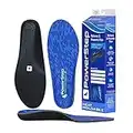 Powerstep unisex adult Archmolds Orthotic Insoles Heat Moldable Shoe Inserts for Maximum Cushioning and Full Support Physical Therapy Equipment At, Blue, Men 8 - 8.5 Women 9.5 10 US