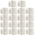 18 Pieces Hot Roller Clips Plastic Hair Curler Claw Clips Replacement Roller Clips for Small, Medium, Large and Jumbo Hair Rollers (White)