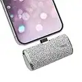 iWALK Small Portable Charger Power Bank 4500mAh Ultra-Compact Cute Shiny Battery Pack Compatible with iPhone 14/14 Plus/14 Pro Max/13/13 Mini/13 Pro Max/12/12 Mini/12 Pro/11/XR/XS/X/8/7/6, Silver