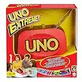 Mattel Games UNO - Extrême - Jeu de Société Familial - Lanceur de Cartes - Effets Lumineux et Sonores - Coup Extrême - 112 Cartes - Cadeau dès 7 ans, GXY75