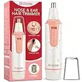 Nose Hair Trimmer for Women, Professional Painless Ear and Nose Trimmer for Women, Battery-powered Womens Nose Hair Trimmer, Precision Lady’s Ear Hair Trimmer with IPX5 Waterproof, Battery Included