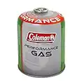 Coleman Cartouche de Gaz à Valve C500 Performance, pour Réchauds de Camping Cartouche Compacte et refermable, Vert