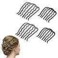 Molain 4 piezas de pinzas para el pelo vintage peines laterales en forma de U de aleación de dientes de pintura para el pelo, peines Updo Peines peinados accesorios para el cabello