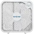 Hurricane Box Fan - 20 Inch | Classic Series | 3 Energy Efficient Speed Settings, Compact Design, Lightweight - ETL Listed, White