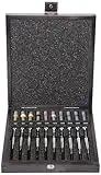 Bergeon 55-606 30009 Set of 9 Screwdrivers with 9 Tubes with Spare Blades in Wooden Box Watch Repair Kit