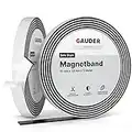 GAUDER Magnetband selbstklebend | Magnetstreifen mit extra starkem Kleber | Magnetklebeband (3 m)