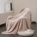 Fuzzy Blanket Soft Camel Full Blanket Anti-Static Fleece Blanket Lightweight Warm Bed Blanket Cozy Decorative Blankets for Couch Travel Sofa All Seasons Suitable for Women, Men and Kids, 70"x78"