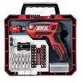 SKIL Rechargeable 4V Cordless Pistol Grip Screwdriver with 42pcs Bit Set, USB Charger and Carrying Case - SD5618-03