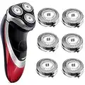 HQ8 Replacement Heads for Philips Norelco Shavers, HQ8 Blades for Norelco Aquatec Shaver 6-Pack