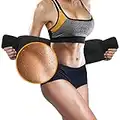 Perfotek Waist Trimmer Belt for Women Waist Trainer Sauna Belt Tummy Toner Low Back and Lumbar Support with Sauna Suit Effect