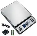 Weighmax W-2809 90 LB X 0.1 OZ Durable Stainless Steel Digital Postal Scale, Shipping Scale With AC adapter, 1 Pack