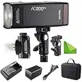 Godox AD200 Pro AD200Pro 200Ws 2.4G Flash Strobe, 1/8000 HSS, 500 Full Power Flashes, 0.01-1.8s Recycling, 2900mAh Battery, Bare Bulb/Speedlite Fresnel Flash Head Pocket Flash Monolight