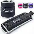 Sportneer ankle weights wrist weights 5lb per pack,10lbs pair,black