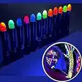 12 Colors Face Paint Crayon For Children, Neon Face&Body Painting Water Off Blacklight Glow In Dark Makeup Kit Non-Toxic UV Body Paint Luminous Stick For Dress-up Party Halloween Easter Carnival