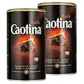 Caotina noir, Kakao Pulver mit dunkler Schweizer Schokolade, heiße Schokolade, Trinkschokolade, 2er Pack, 2 x 500g