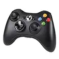 Diswoe Wireless Controller for Xbox 360, xbox 360 Game Controller Gamepad, Buttons Improved Ergonomic Design Joystick for Microsoft Xbox & Slim 360 PC Windows 7,8,10 (Black)