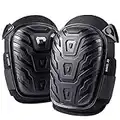 CE' CERDR Professional Knee Pads for Work - Heavy Duty Foam Padding Kneepads for Construction, Gardening, Flooring with Comfortable Gel Cushion to Save Your Knees (Knee High)